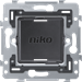 Onderdeel voor schakelaarprogramma — Niko Metalen sokkel voor draadloze Zigbee® schakelaar met batterij, 71 x 71 552-72010